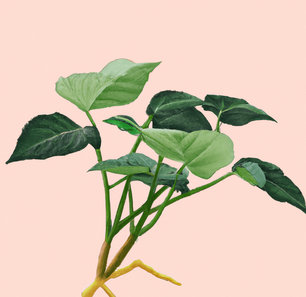 A picture of the kava plant on a pastel peach background_Kava naturally reduces anxiety and stress_wearehumans.digital