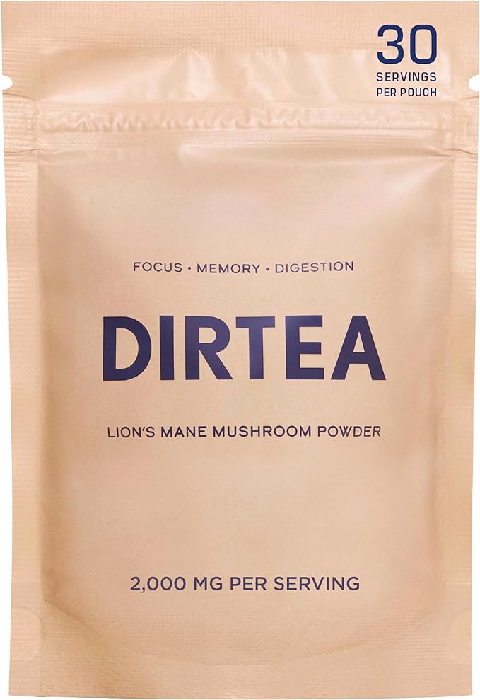 DIRTEA lions mane powder supplement on Amazon_lions mane benefits_wearehumans.digital