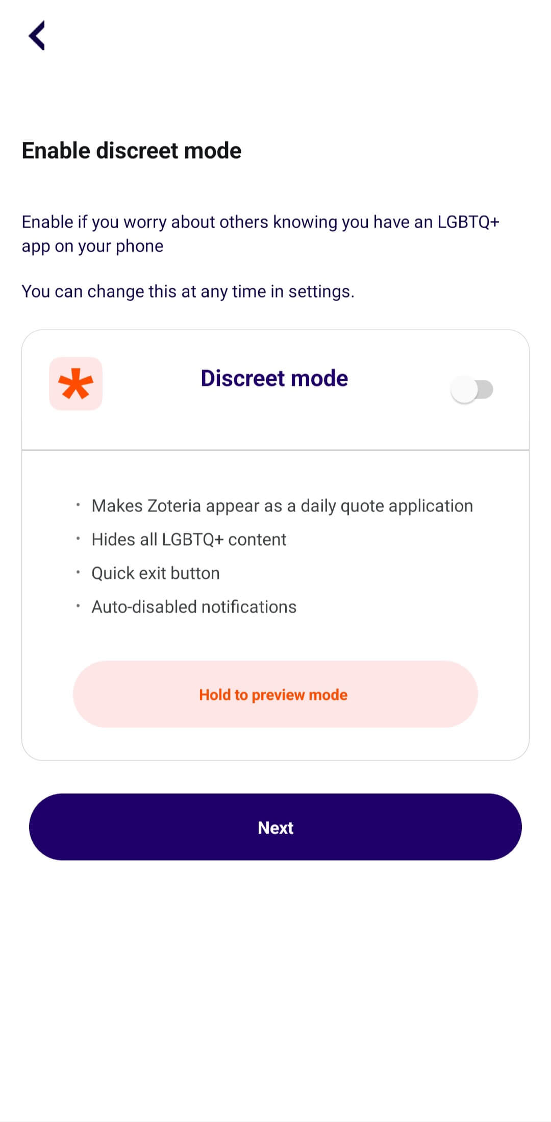 Zoteria Enable Discreet Mode l Zoteria App l Launched by Galop, Stonewall and Vodafone Foundation l App Creator Marta Lima l LGBTQ+ Hate Crimes UK l LGBTQ Wellness