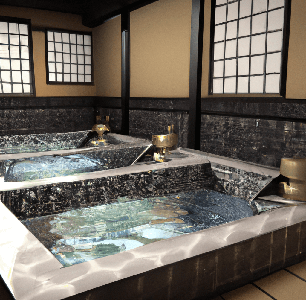 an image of a purpose built onsen in Japan with various bathing pools_what is an onsen_wearehumans.digital